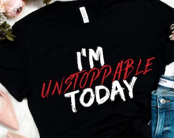 Camiseta "Soy Imparable Hoy": Camiseta Motivacional Bella+Canvas