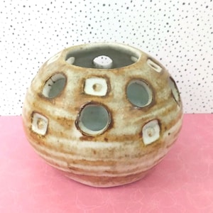 Kenilworth Pottery Pot Tealight Holder: Studio Pottery by Sylvia Hardaker
