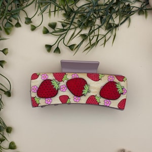 Strawberry Hair/Claw Clip | Cute Whimsical Claw/Hair Clip | Cute Handmade Hair Accessory | Gift For Her | Cute Clip