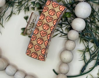 Basketball Hair/Claw Clip | Handmade and Hand Painted Hair/Claw Clip | Basketball Hair Clip | Game Day Claw Clip | Basketball Gift