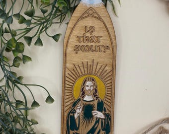 Is That Smut? Jesus Bookmark - Funny Whimsical Bookmark | Funny Gift For Readers | Gag Gift For Book Lovers