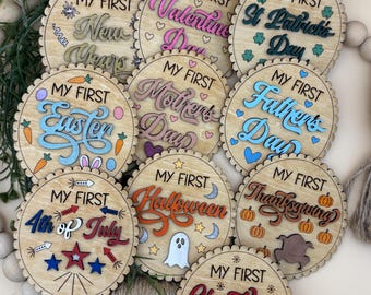Baby's First Holiday Milestone Signs: New Parent Gift Set