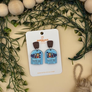Scrub Life Nursing Pocket Earrings | Nurse Jewelry | Nurse Gift | Nurse Accessory | Scrub Life Gift | Scrub Life Accessory | Nurse Earrings