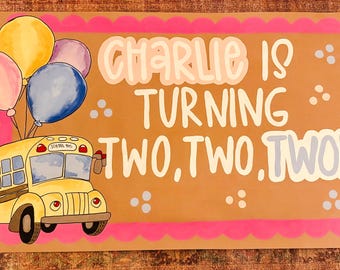 Custom Hand Painted Banners | Custom Birthday/Event Banners | Custom Party Decorations | Fun Personalizable Touch To Any Event | 36"x60"