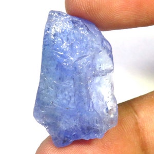 Pedra preciosa natural azul biotanzanita africana solta, 30 quilates, pedra bruta biotanzanita AAA+, 28 x 17 mm, biotanzanita bruta para joias faça você mesmo,