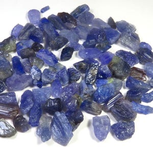 Pierres précieuses brutes de tanzanite bleue de qualité supérieure, 16-27 cts, tanzanite africaine naturelle AAA + brute en vrac, vente en gros de pierres précieuses de tanzanite pour bijoux,