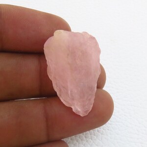 Gemma grezza di morganite rosa, gemme grezze di morganite naturale, 26 x 15 mm, 36 carati, gemme grezze di morganite per gioielli, regali e bigiotteria.