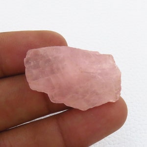 Morganite grezza sciolta, Morganite rosa naturale grezza, 30 x 18 mm, pietra preziosa di Morganite, 41 carati, pietra preziosa grezza di Morganite per regali e gioielli