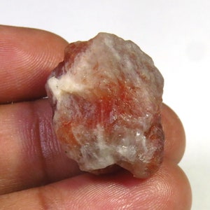Gemme di pietra del sole rossa naturale di prima qualità, scintillanti, 22 x 18 mm, pietra del sole grezza, 35 carati, pietra del sole grezza a reticolo arcobaleno per gioielli