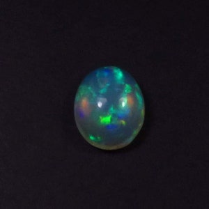 Cabochon di opale etiope di fuoco Welo, pietra preziosa naturale di opale etiope Welo, 11 x 9 mm, opale etiope liscio ovale sfuso per creazioni di gioielli