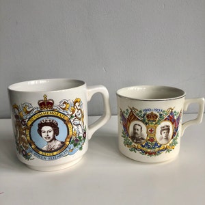 Two British Royal Silver Jubilee Tea Cups