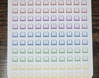 Book Journal Stickers: Physical Books Reading Tracker, 100 Sheet