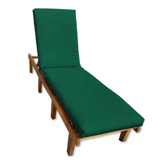 Canvas Forest Green Chaise Lounge Replacement Cushion Etsy