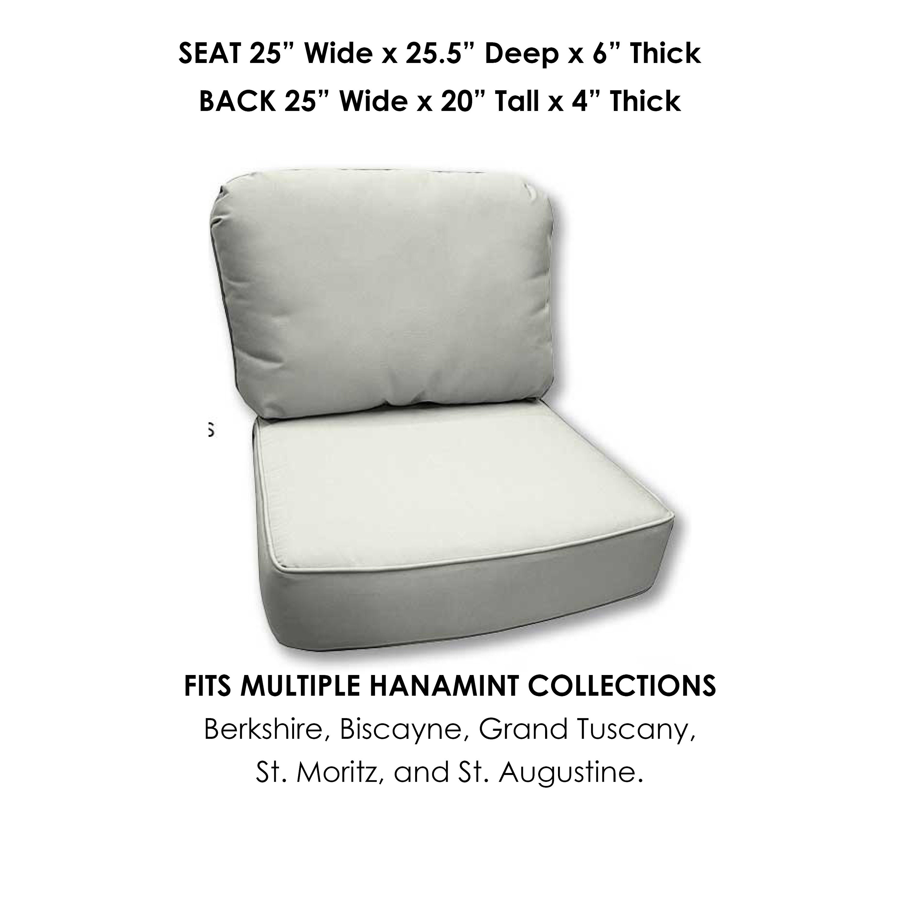 Hanamint Replacement Cushion Patio Chair Cushion Club Etsy