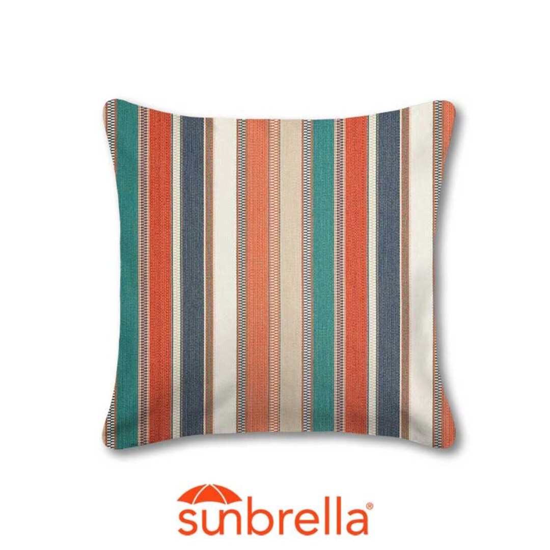 SUNBRELLA® Ascend Tropical Sunbrella Fabric Outdoor Pillow Etsy