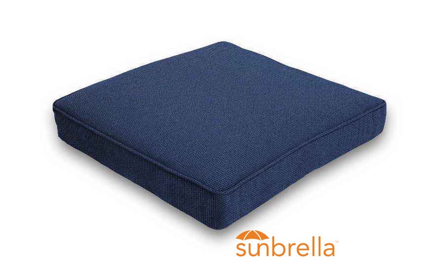Sunbrella Solid fabric 20 in. Square seat pad with 17 options (2