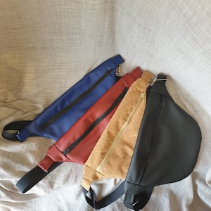 Faux leather fanny pack