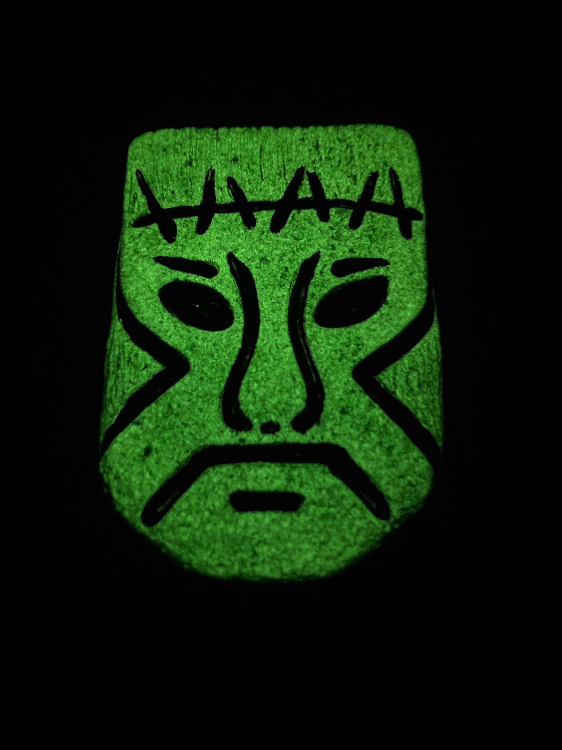 Handmade Resin Franken Tiki Pendant - Thumbnail 4