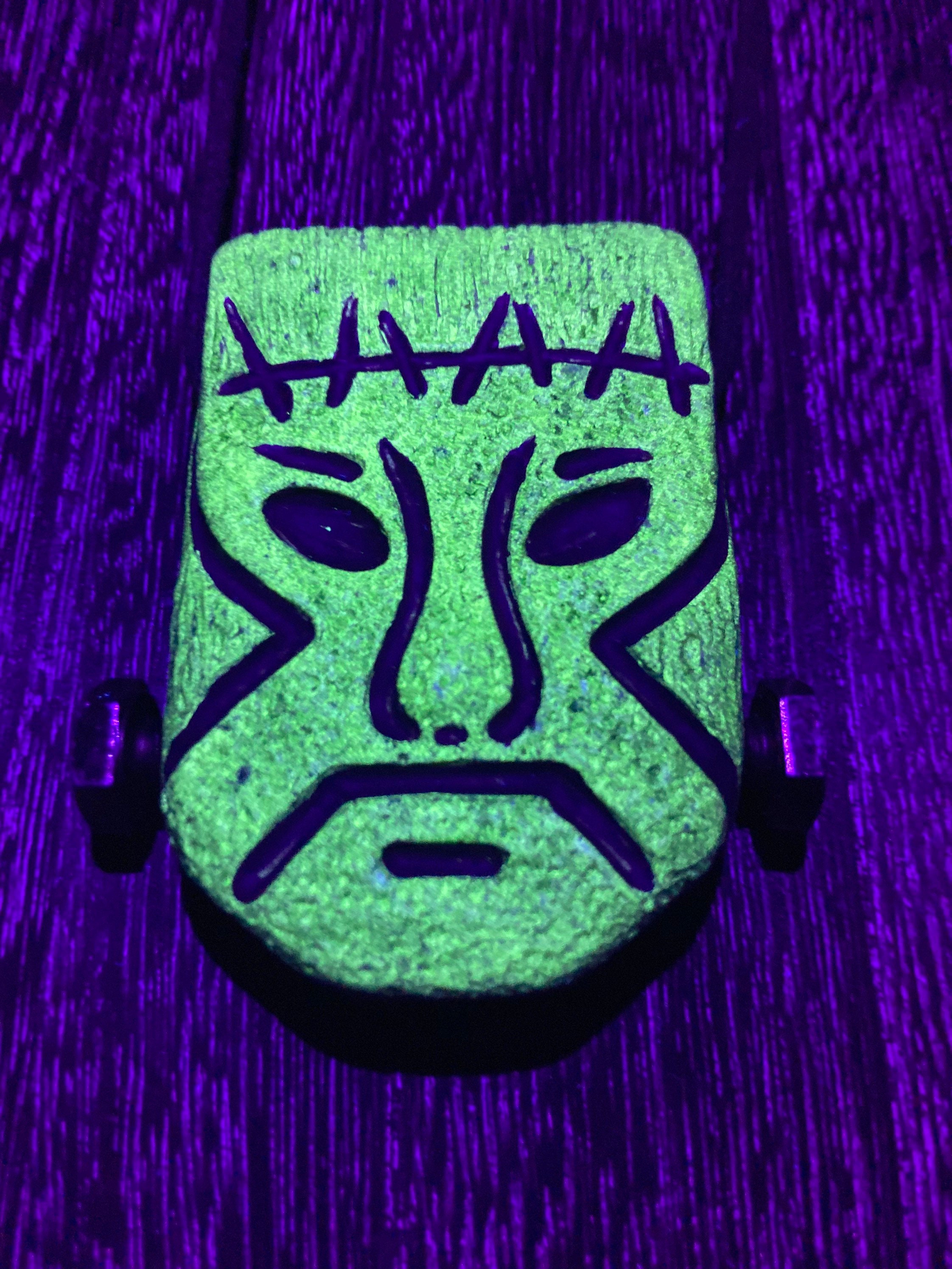 Handmade Resin Franken Tiki Pendant - Thumbnail 3