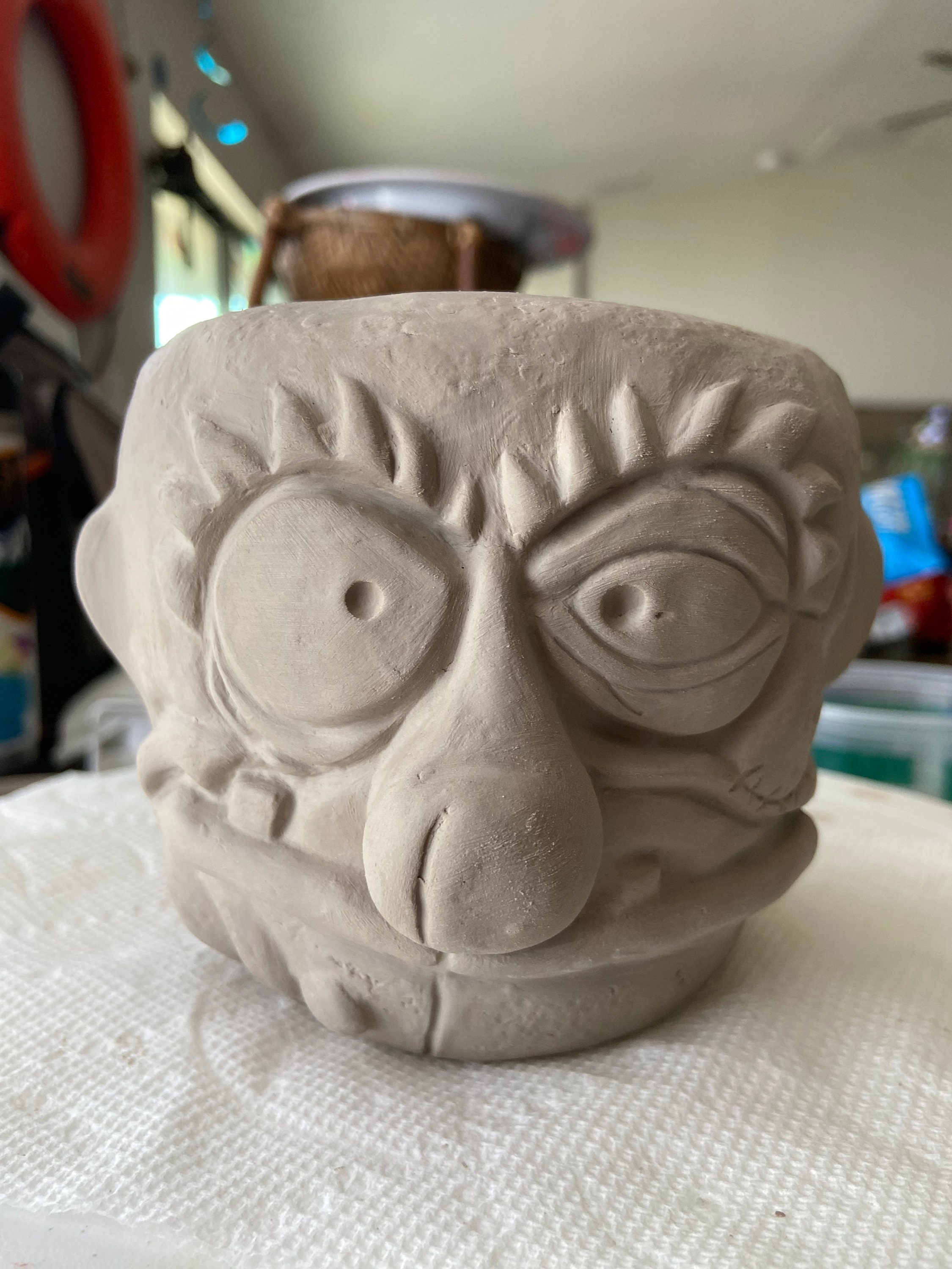 Poison Sassafras - Pink w/ Gold Teeth Edition Tiki Mug Handmade Ceramic - Thumbnail 4