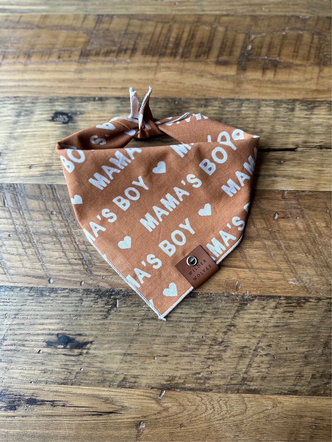 Mama's Boy Dog Bandana Traditional Tie on Dog Bandana Etsy