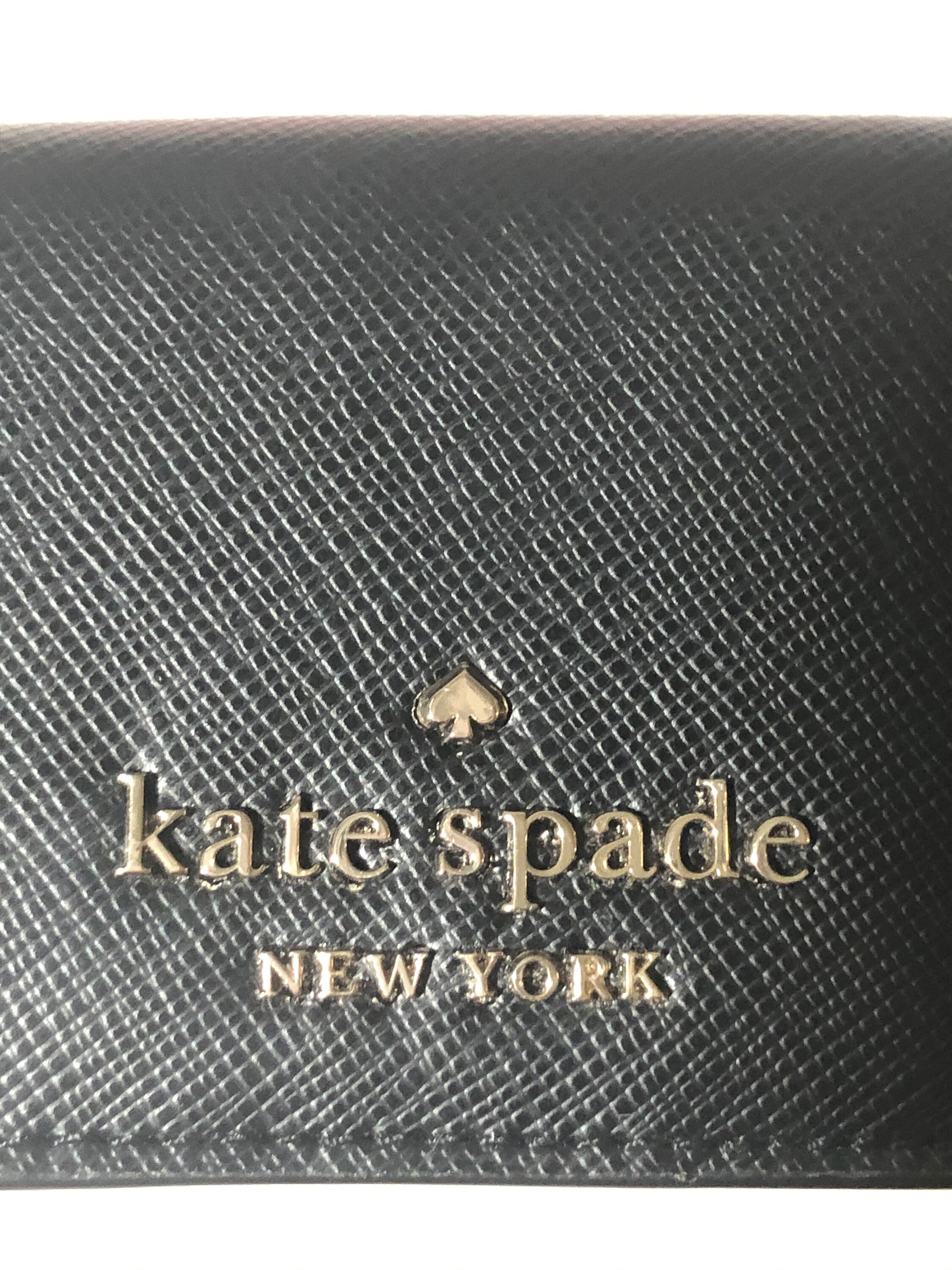 Kate spade small black wallet sale