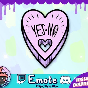 Purple Spooky Planchette Twitch + Discord EMOTE | Channel Points | Streamer, Stream, Emoji, Cute, Chat, Goth, Emo, Witch, Unique, Icon Evil