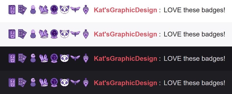 PURPLE Amethyst Witch Twitch Sub Badges | Subscriber Badges | Bit ...