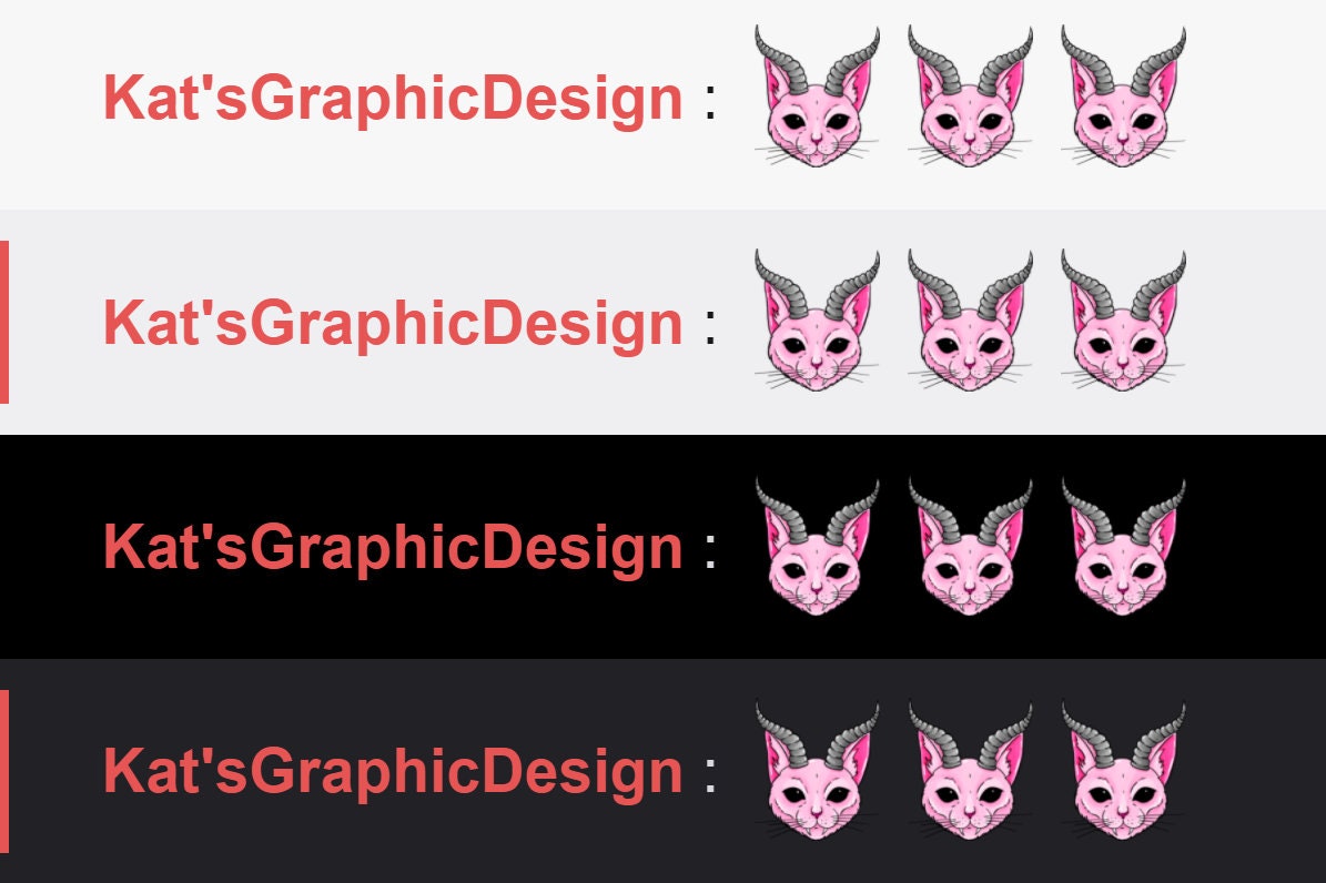 Pink Evil Cat Twitch + Discord Emote | Channel Points | Streamer, Emoji ...