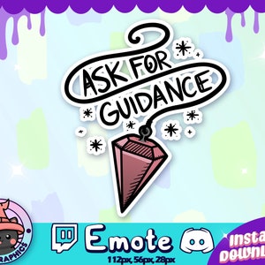 Peça orientação Pendulum Gem Crystal EMOTE Twitch e Discord | Pontos de canal | Streamer | Emoji, fofo, transmissão, bate-papo, gótico, ícone, mágico