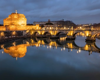 Castel Sant'Angelo and Bridge of Angels in Rome Master Of Photography