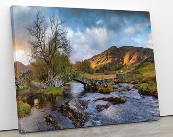 Cumbria | Lake District |  17th Century Packhorse Slaters Bridge | Wall Decor Print/Canvas/Acrylic/Metal