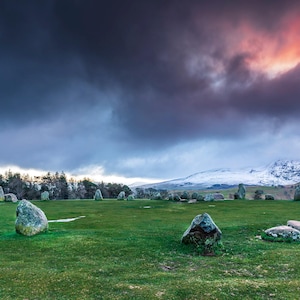 Cerchio di pietre a Keswick Maestro della fotografia