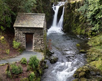 Rydal Falls Cumbria English Lake District Ready to Hang Canvas  by Mark Pollitt - Master Of Photography