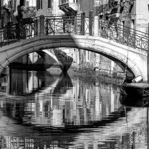 Venice Italy Wall Art, Canvas, Fine Art Print Travel Photography, Venice Canal Photo, Europe, Italian Wall Decor – Black & White