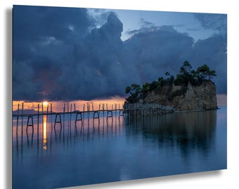 Zante Greece Sunset Print: Cameo Island Coastal Wall Art