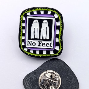 No Feet Polaroid Beetlejuice Lydia Soft Enamel Lapel Pin - Etsy
