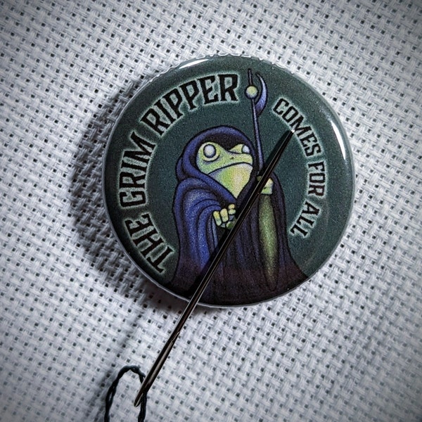 Button style Needle Minder Grim Ripper Reaper Frog