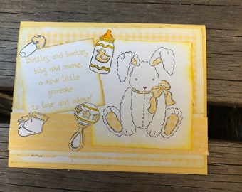 A New Little Some-Bunny Baby Card