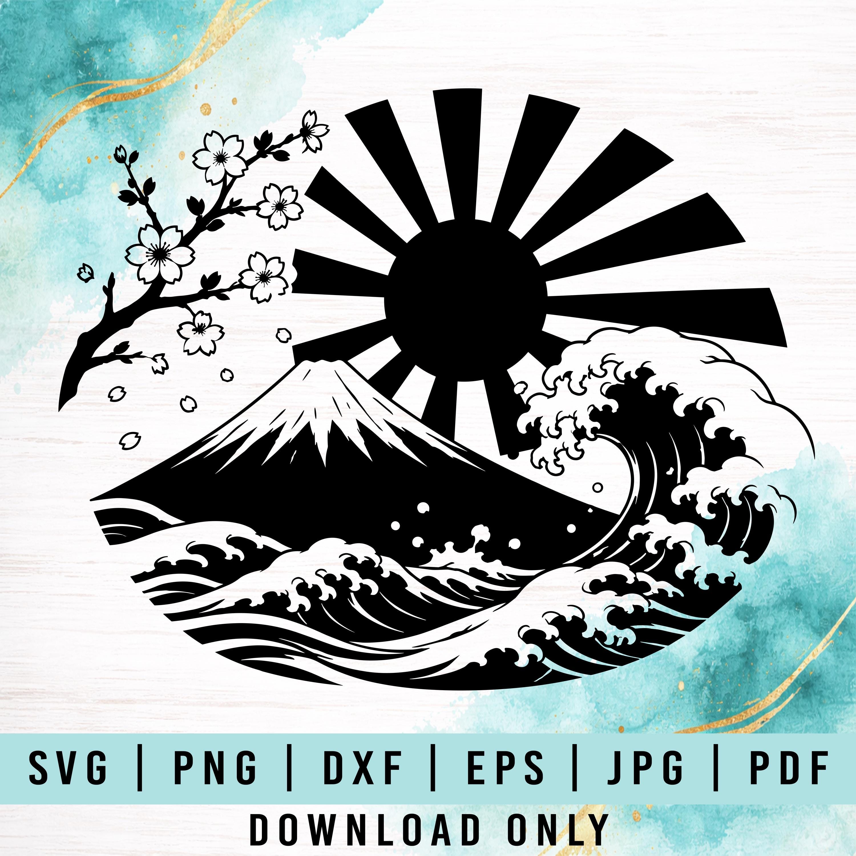 Mount Fuji Svg - Etsy