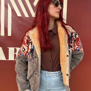 Specıal Aztec Vıntage Retro Bomber Chaqueta Navajo Bohem Geometrıcal Women Jacket 90s BHDA4 Coat Gift Fashion Costom Mother's day gift