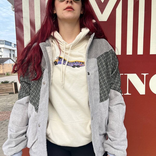 Specıal Aztec Gray Vıntage Retro Bohem Chaqueta Navajo Bomber Geometrıcal Women Jacket Coat Cool Costom Oversized Fashion Mother's day gift