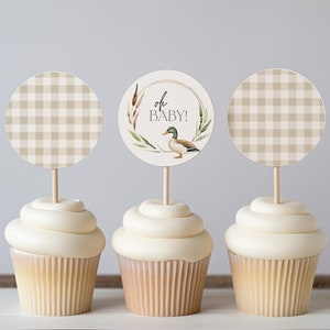 Mallard Duck cupcake toppers