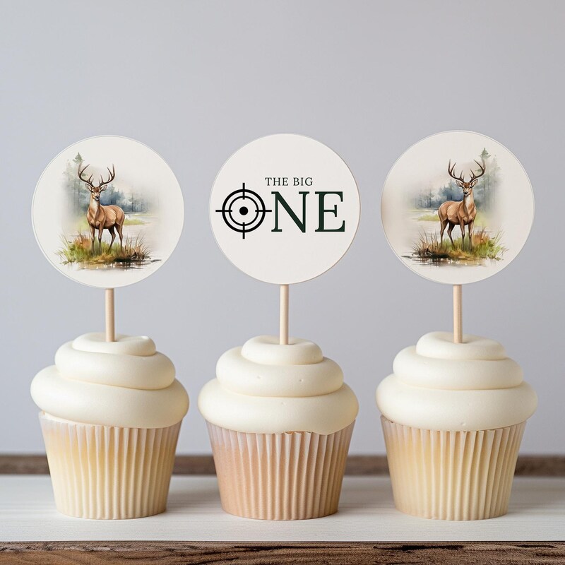 Deer Cupcake Topper - Etsy