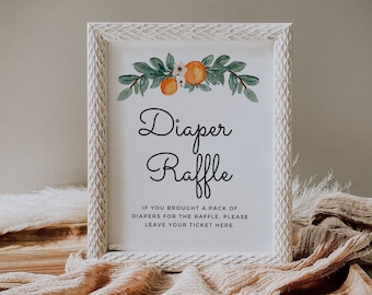 Cutie Baby Shower Diaper Raffle Printable Sign Little Cutie Diaper Raffle Sign For Table Cutie Baby Shower Ideas For Gender Neutral Shower