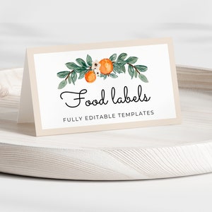 Editable Cutie Baby Shower Food Labels Cutie Theme Food Cards Printable Cutie Shower Decor Food Table Baby Shower Ideas Summer Boy Girl