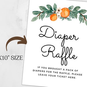 Cutie Baby Shower Diaper Raffle Printable Sign Little Cutie Diaper Raffle Sign For Table Cutie Baby Shower Ideas For Gender Neutral Shower image 3