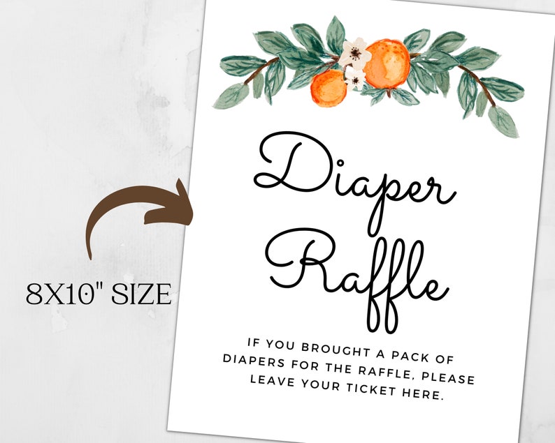 Cutie Baby Shower Diaper Raffle Printable Sign Little Cutie Diaper Raffle Sign For Table Cutie Baby Shower Ideas For Gender Neutral Shower image 3