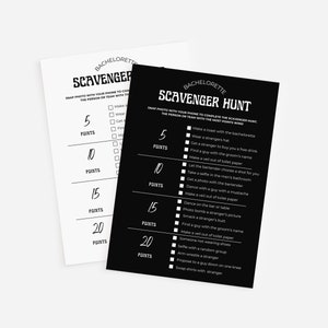 Editable Bride Or Die Bachelorette Party Scavenger Hunt Game Til Death Do Us Party Grunge Hen Party Game Spooky Bachelorette Activity Ideas
