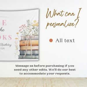 First Chapter Birthday Theme Storybook Personalized Backdrop Book Theme ...